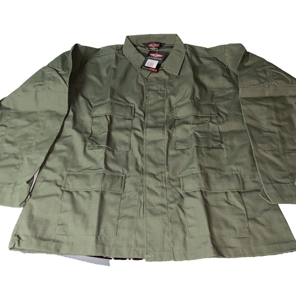 Tru-spec Tatical shirt BDU XLR Mens Green Military Hiking